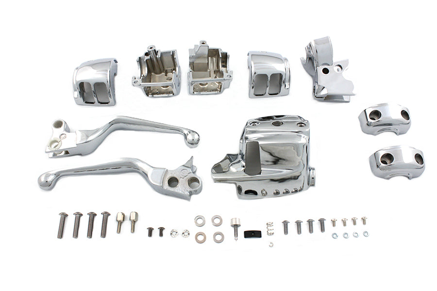 26-0546 - Chrome Handlebar Control Kit by V-Twin
