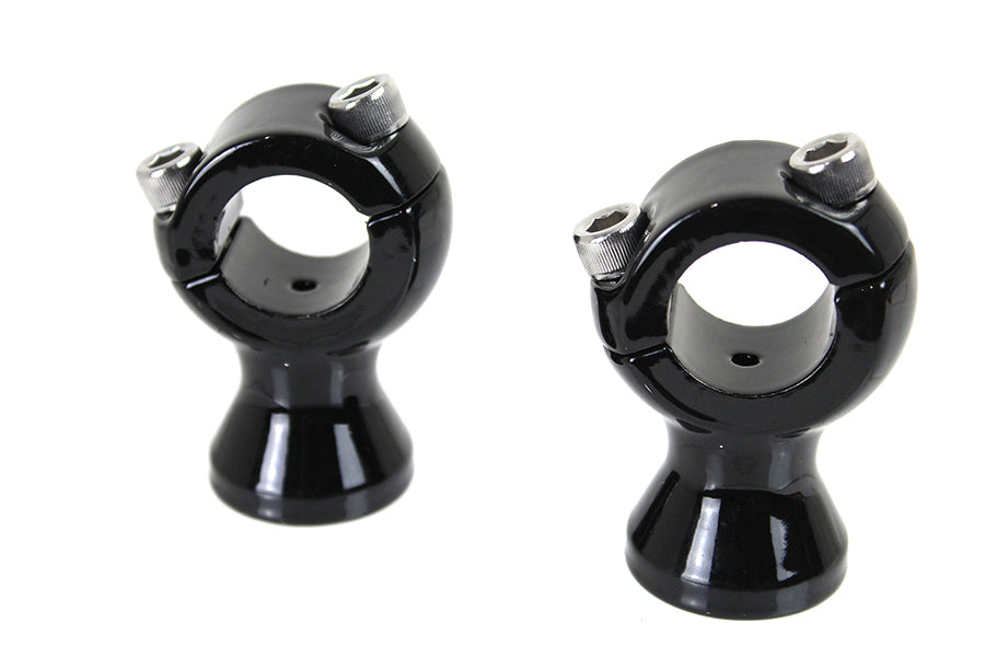 26-0556 - 1-3/4  Gloss Black Speed Freak Handlebar Riser Set by V-Twin