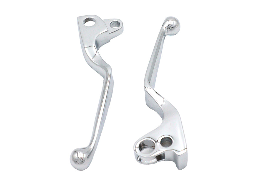 26-0580 - Chrome Wide Hand Lever Set by V-Twin