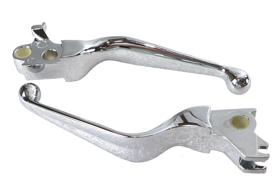 26-0590 - Chrome Hydraulic Hand Lever Set by V-Twin