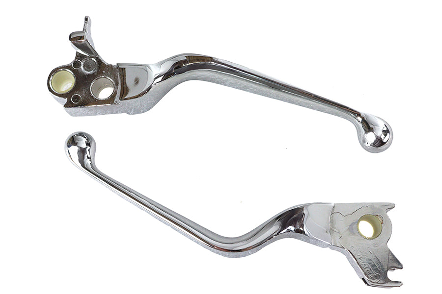 26-0590 - Chrome Hydraulic Hand Lever Set by V-Twin