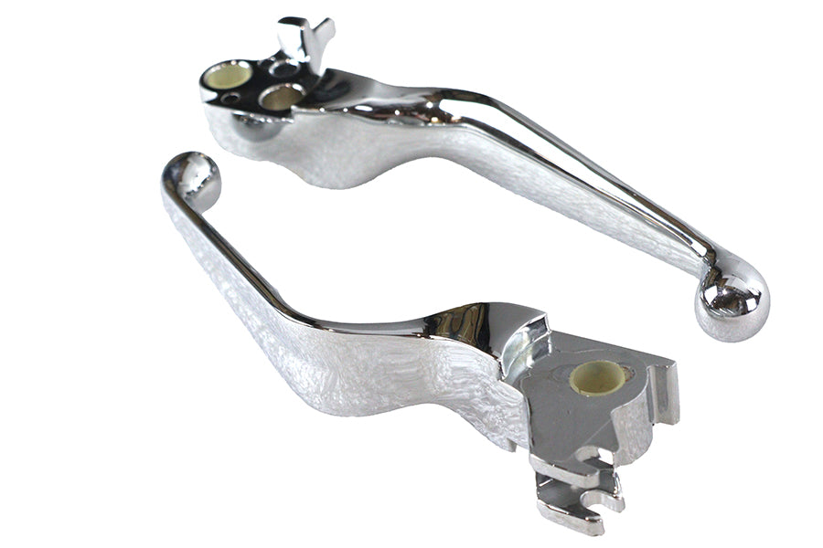 26-0590 - Chrome Hydraulic Hand Lever Set by V-Twin