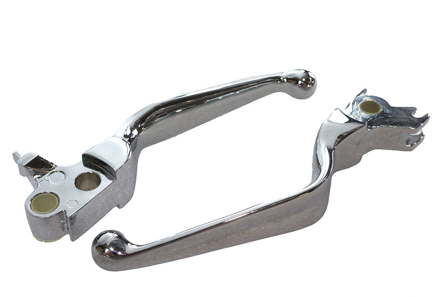 26-0590 - Chrome Hydraulic Hand Lever Set by V-Twin