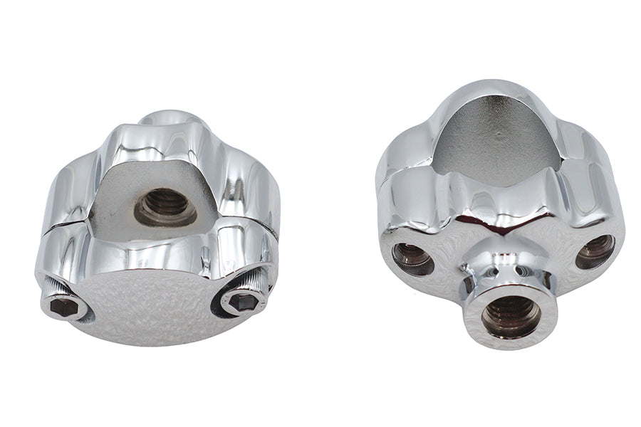 26-0689 - 1-1/4  Riser Kit Chrome by V-Twin