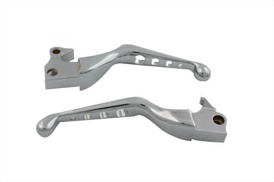 26-0786 - Chrome Drilled Hand Lever Set by V-Twin