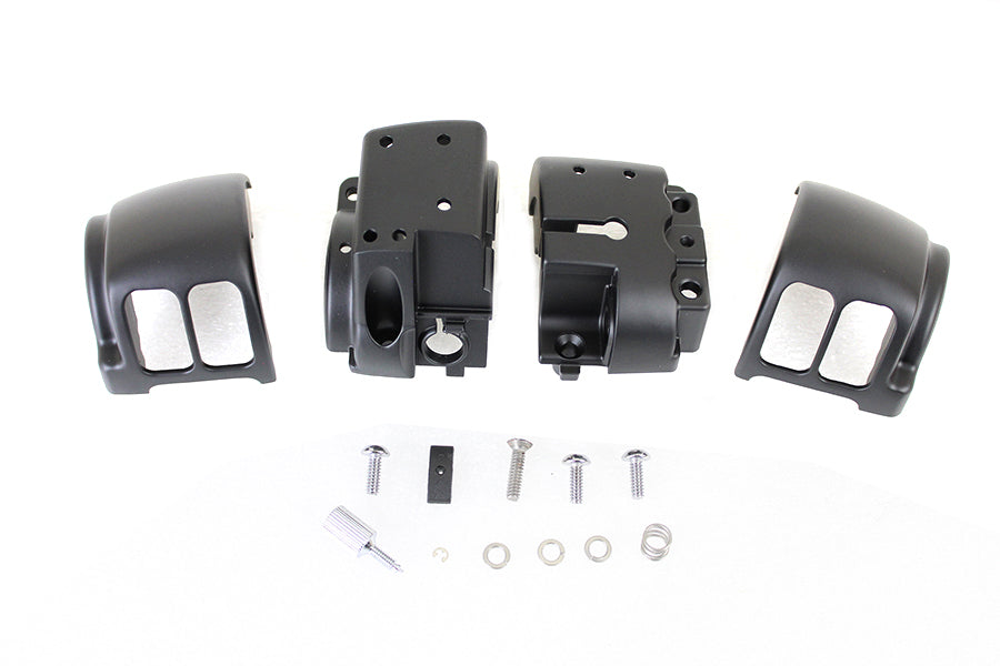 26-0847 - Handlebar Control Switch Housing Kit Black by V-Twin