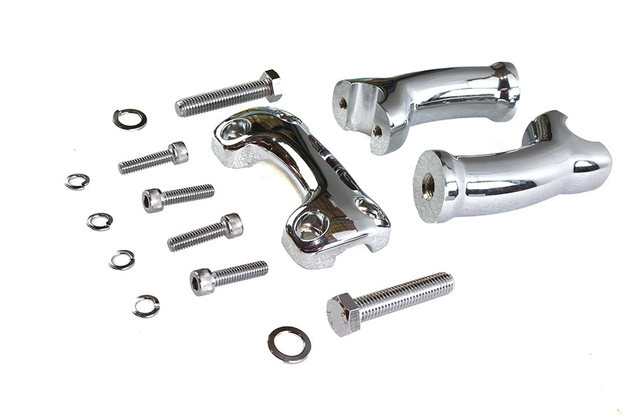26-0941 - Chrome 4-3/4  Riser Set by V-Twin