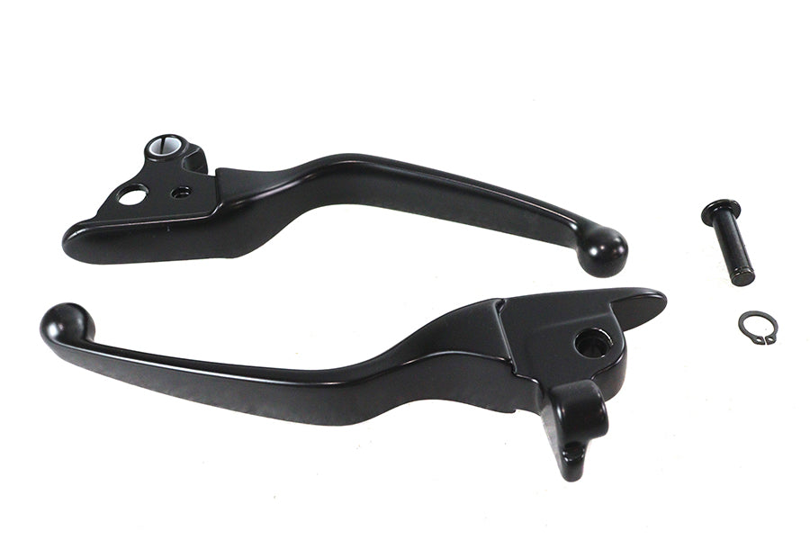 26-0981 - Black Smooth Contour Hand Lever Set by V-Twin