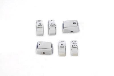 26-0990 - Handlebar Switch Cap Set Chrome by V-Twin