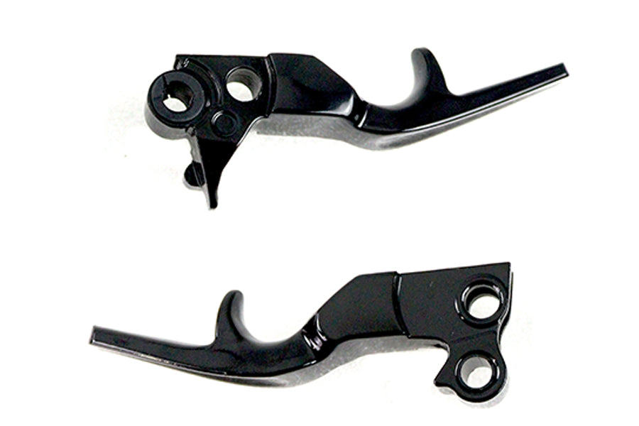 26-1552 - Short Trigger Lever Set Black by V-Twin