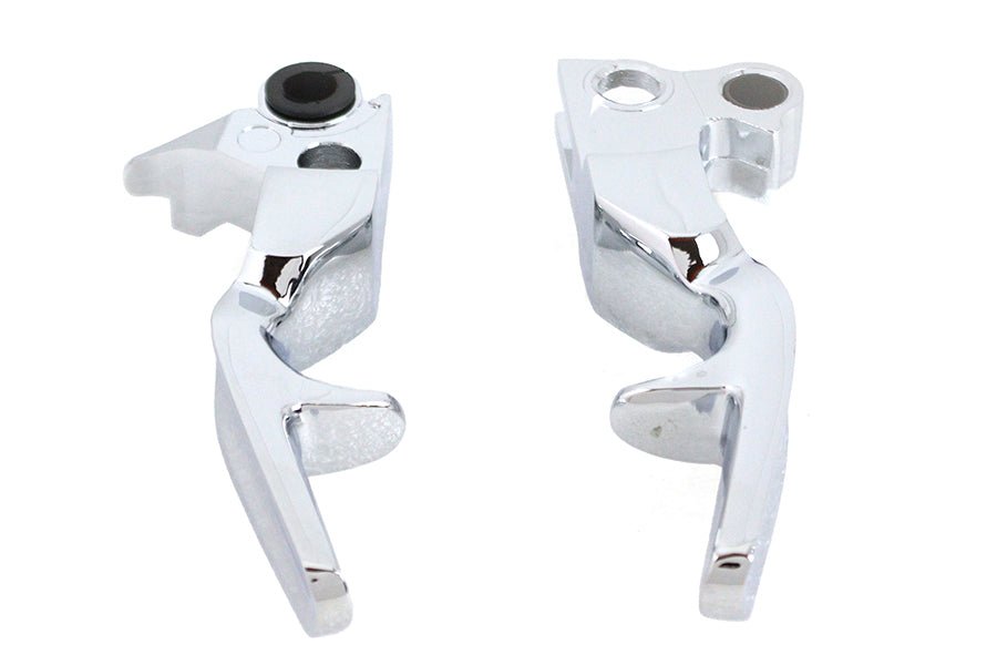 26-1553 - Short Trigger Lever Set Chrome by V-Twin