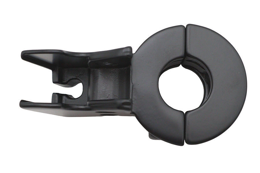 26-2165 - Hand Lever Bracket with Clamp Black by V-Twin