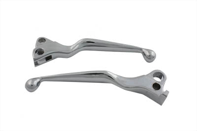 26-2170 - Chrome Contour Hand Lever Set by V-Twin