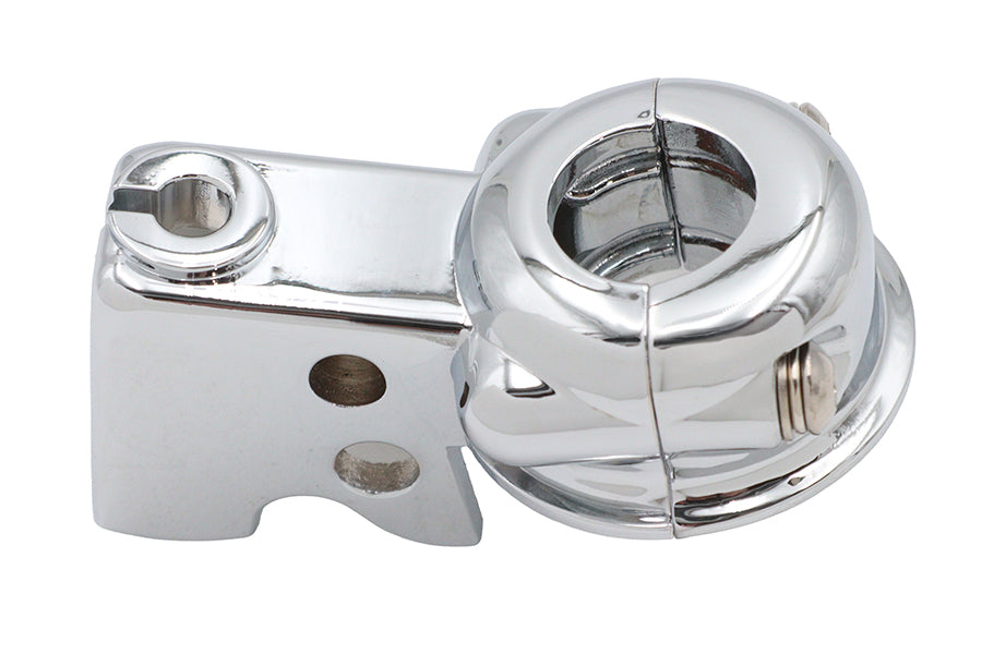 26-2184 - Clutch Hand Lever Bracket with Clamp Chrome by V-Twin
