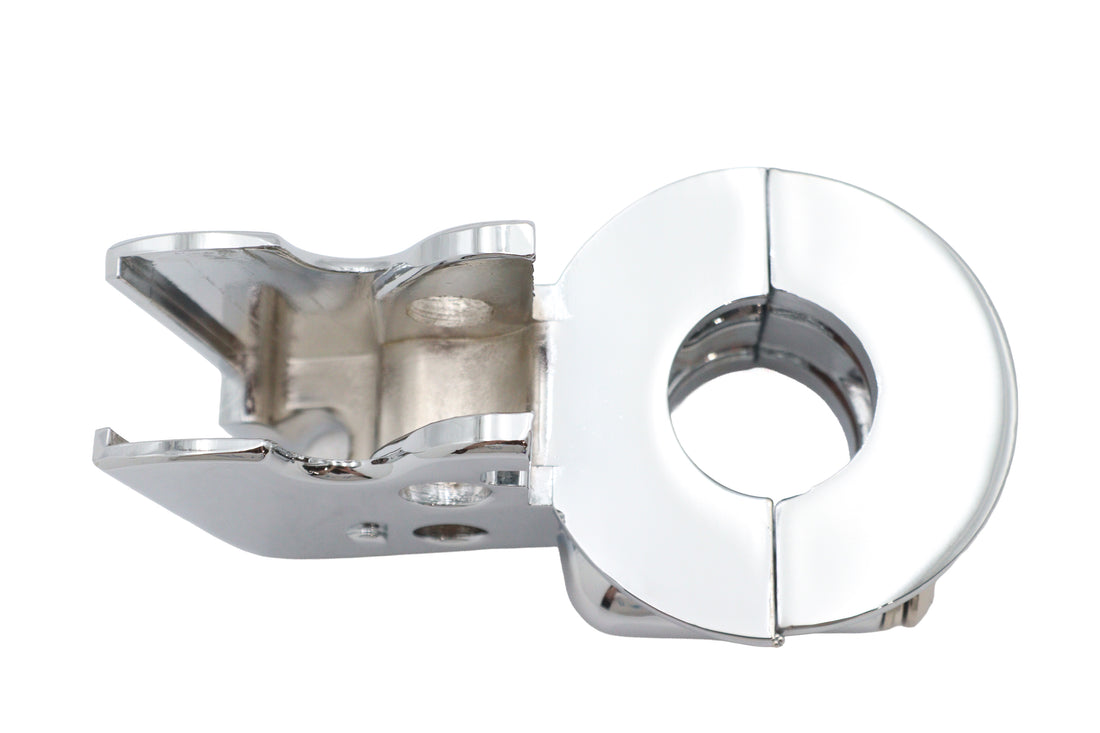 26-2184 - Clutch Hand Lever Bracket with Clamp Chrome by V-Twin