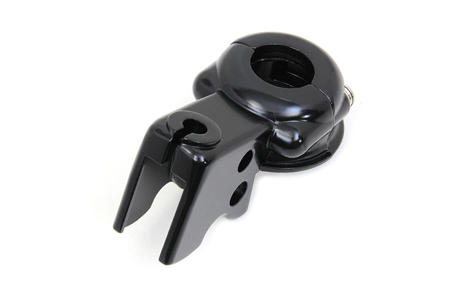 26-2186 - Clutch Hand Lever Bracket with Clamp Black by V-Twin