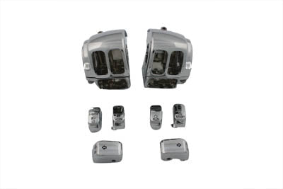 26-2253 - Handlebar Control Switch Housing Kit Chrome by V-Twin