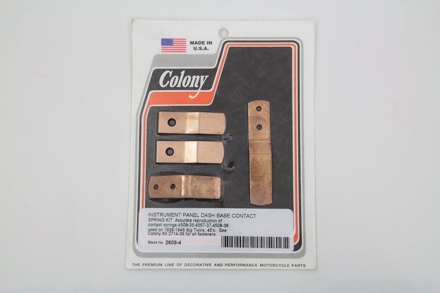 2609-4 - Instrument Panel Dash Base Contact Spring Kit by Colony