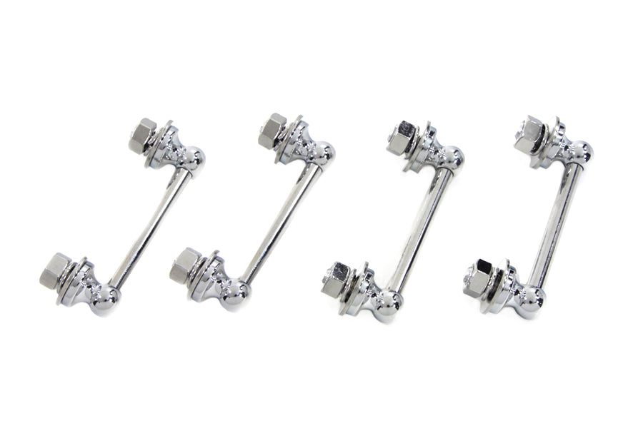 2634-12T - Chrome Saddlebag Hanger Set by Wyatt Gatling