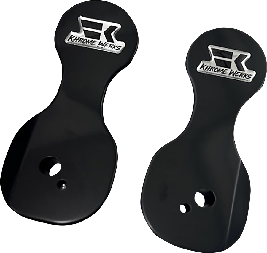 KHROME WERKS Mirror Brackets - Drop - '14-'22 Batwing Models MB2016KW