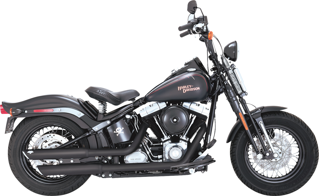 VANCE & HINES 3" Twin Slash Slip-On Mufflers - Black 46341