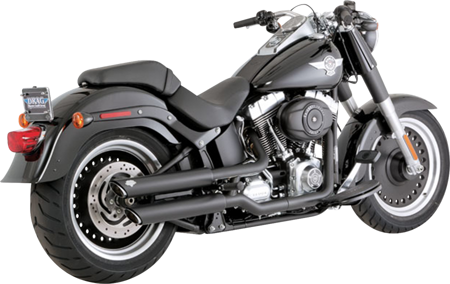 VANCE & HINES 3" Twin Slash Slip-On Mufflers - Black 46343