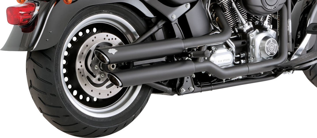 VANCE & HINES 3" Twin Slash Slip-On Mufflers - Black 46343