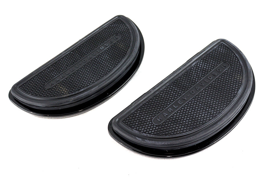 27-0009 - Gloss Black Passenger Half Moon Footboard Set by V-Twin