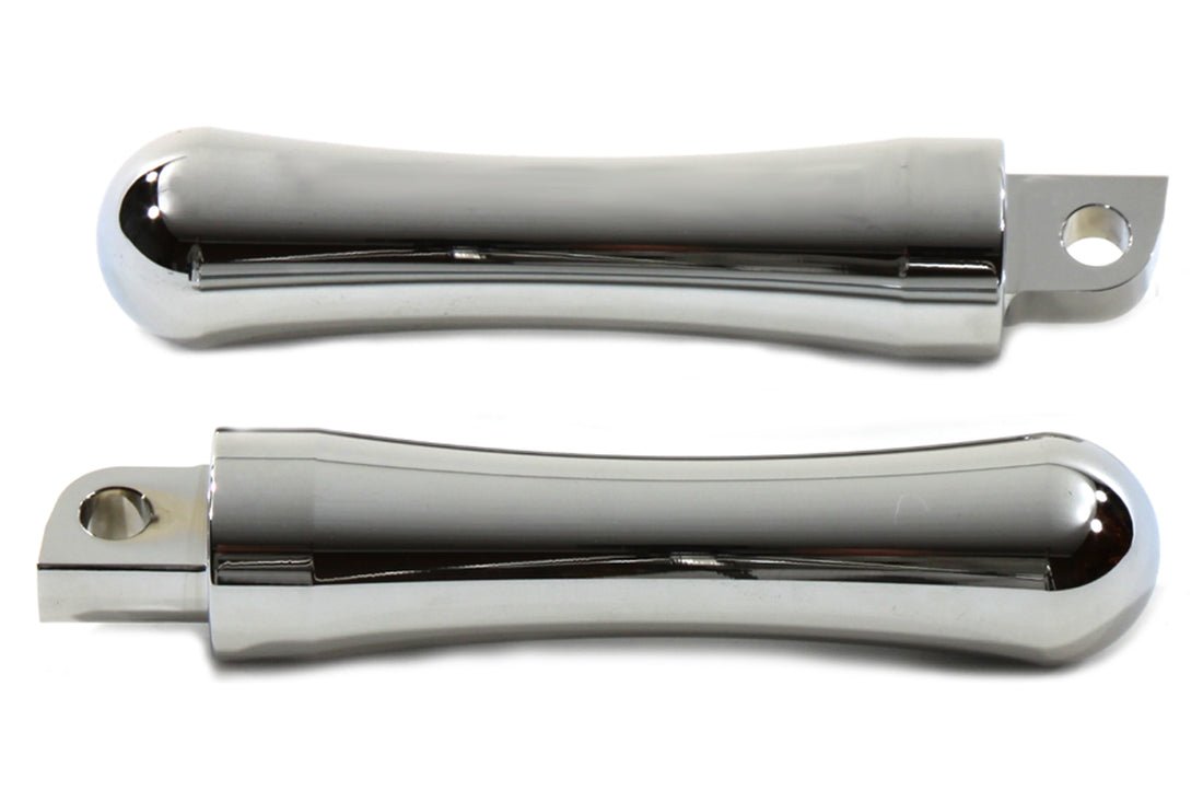 27-0043 - Chrome Contour End Footpeg Set by V-Twin