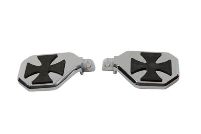 27-0080 - Chrome Mini Peg-Board Set with Maltese Design by V-Twin