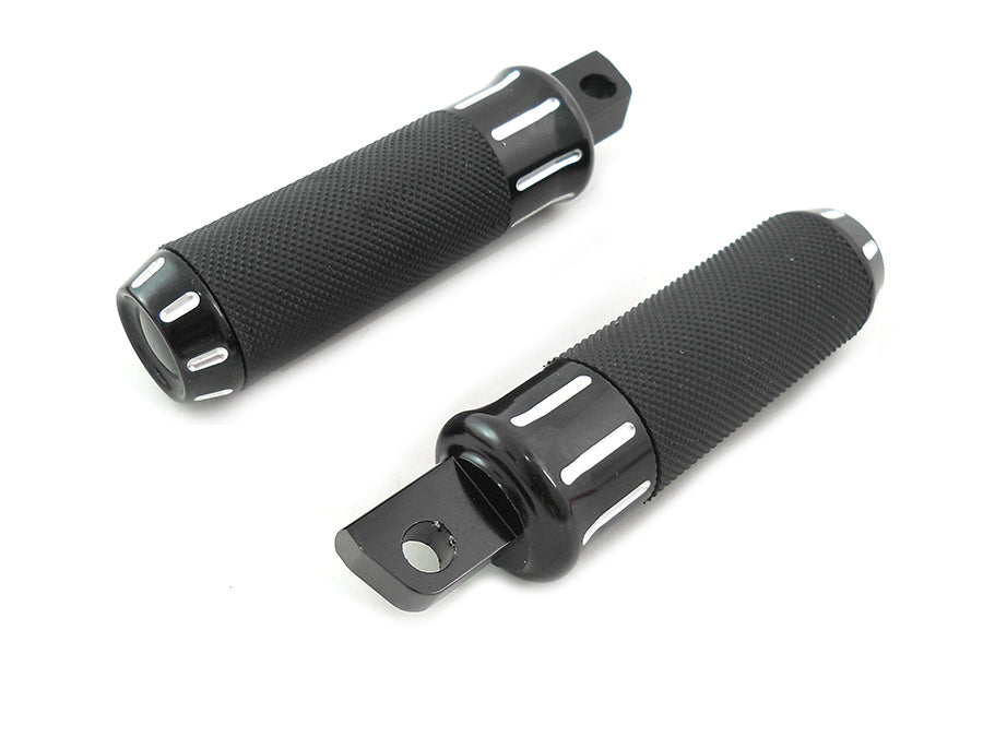 27-0096 - Black Clear Cut Style Footpeg Set by Wyatt Gatling