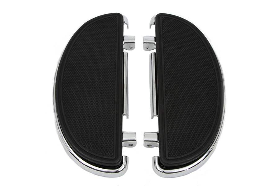 27-0163 - Chrome Driver Half Moon Footboard Set by Wyatt Gatling