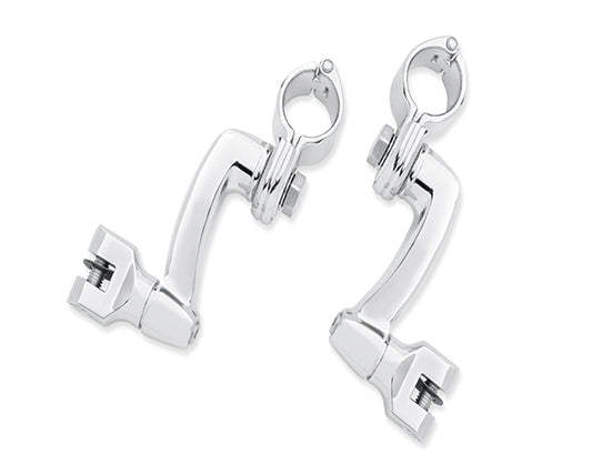27-0208 - 360? Adjustable Passenger Footpeg Mount Kit Chrome by V-Twin
