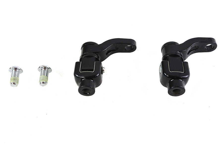 27-0209 - 360? Adjustable Passenger Footpeg Mount Kit Black by V-Twin