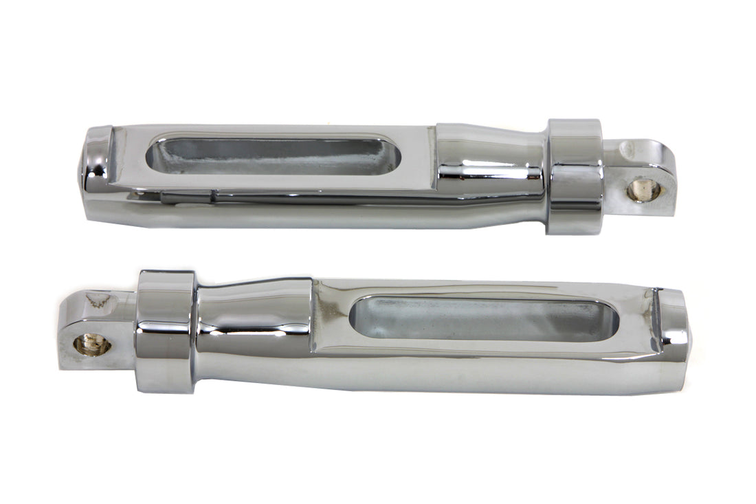 27-0320 - Chrome Batique Style Footpeg Set by Wyatt Gatling