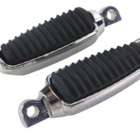 27-0325 - Chrome Footpeg Set with Rubber Inlay by Wyatt Gatling