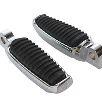 27-0327 - Chrome Footpeg Set with Rubber Inlay by Wyatt Gatling