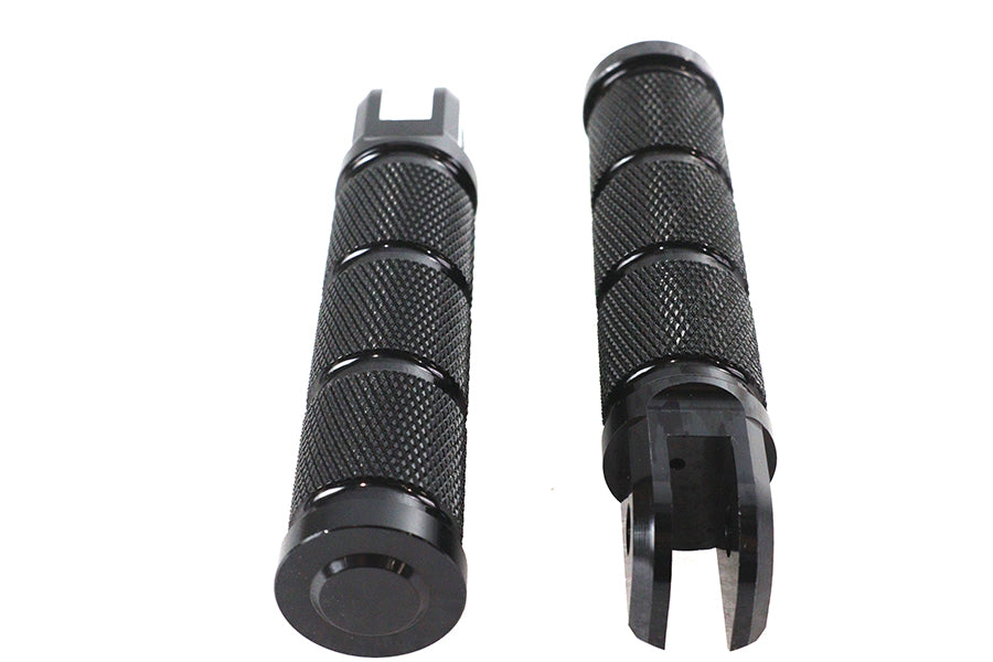 27-0457 - Black Retro Driver Footpeg Set by Wyatt Gatling