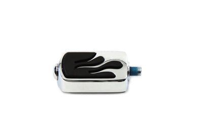 27-0559 - Shifter Footpeg Chrome Flame Style by V-Twin