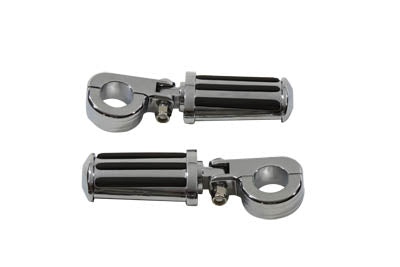 27-0587 - Chrome Railer Style Footpeg Set by V-Twin