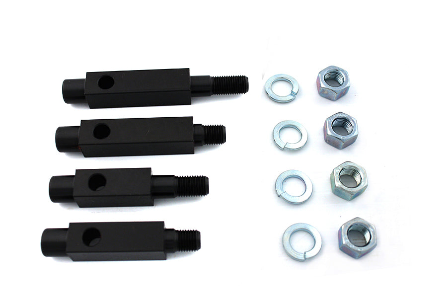 27-0600 - Footboard Bracket Set Black by V-Twin