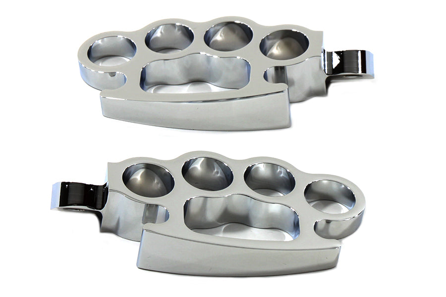 27-0621 - Chrome Knuckle Footpeg Set by Wyatt Gatling