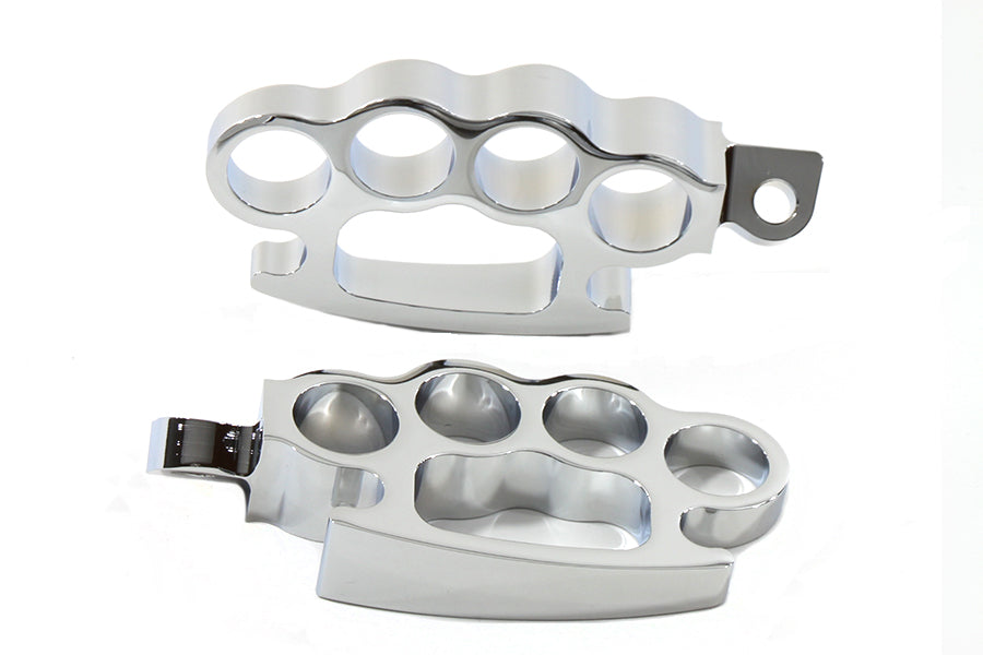 27-0621 - Chrome Knuckle Footpeg Set by Wyatt Gatling