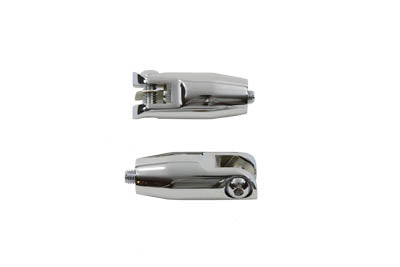 27-0623 - Chrome Passenger Footpeg Mount Set by V-Twin
