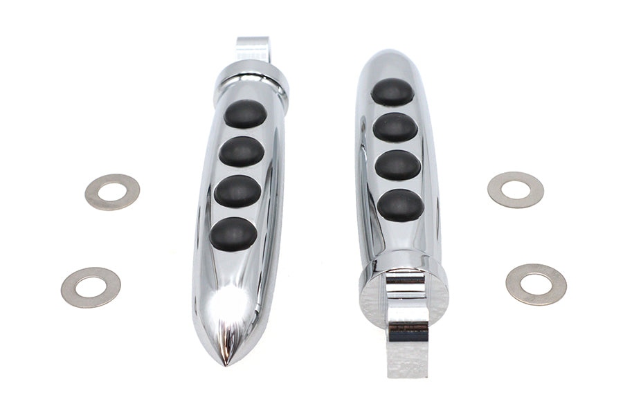 27-0663 - Chopper Style Billet Footpeg Set by V-Twin