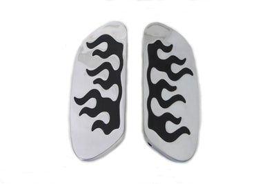 27-0693 - Passenger Footboard Set with Flame Design by Wyatt Gatling
