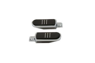 27-0699 - Chrome Footpeg Set with Rubber Inlay by Wyatt Gatling