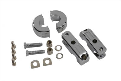 27-0701 - Chrome Billet Footpeg Mount by V-Twin