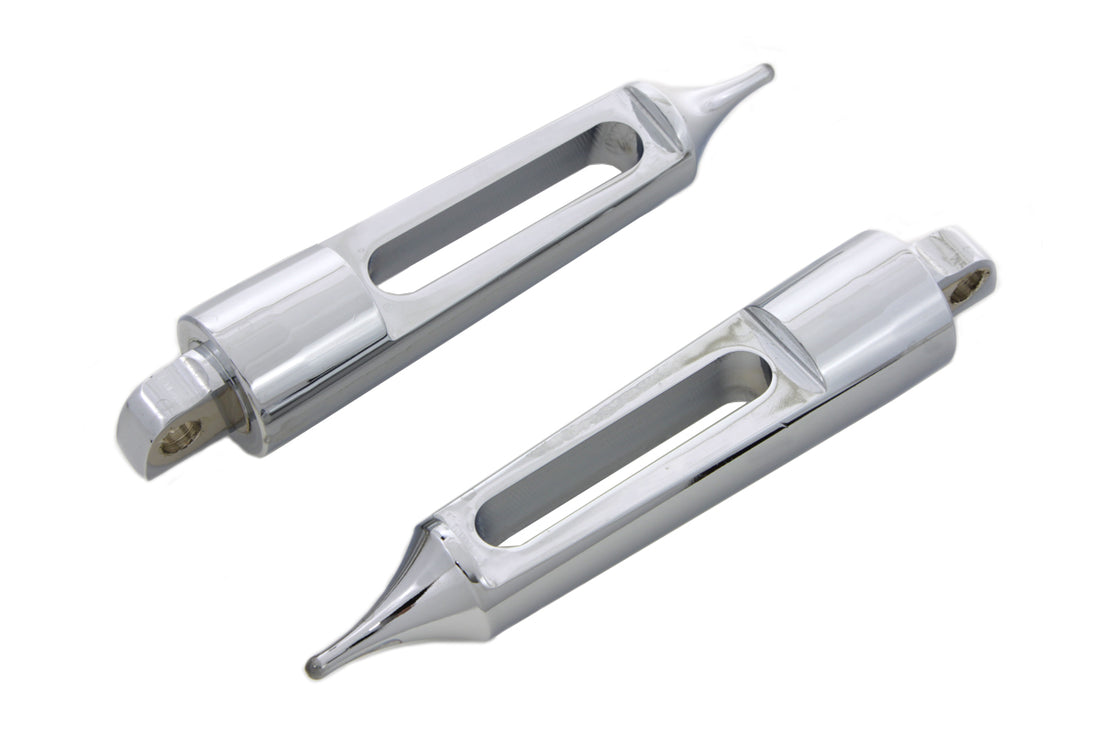 27-0722 - Chrome Dagger Slot Footpeg Set by Wyatt Gatling