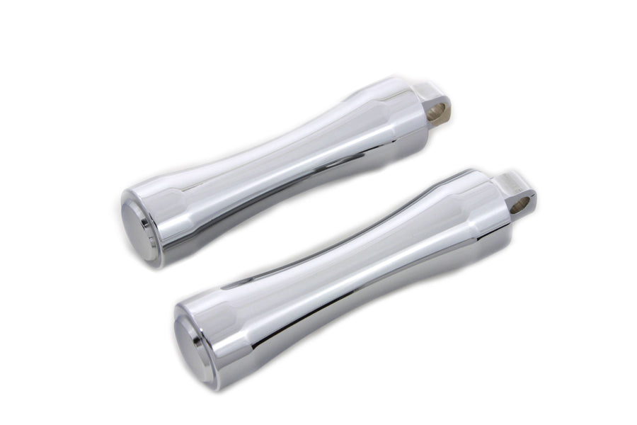 27-0725 - Chrome Contour End Footpeg Set by Wyatt Gatling